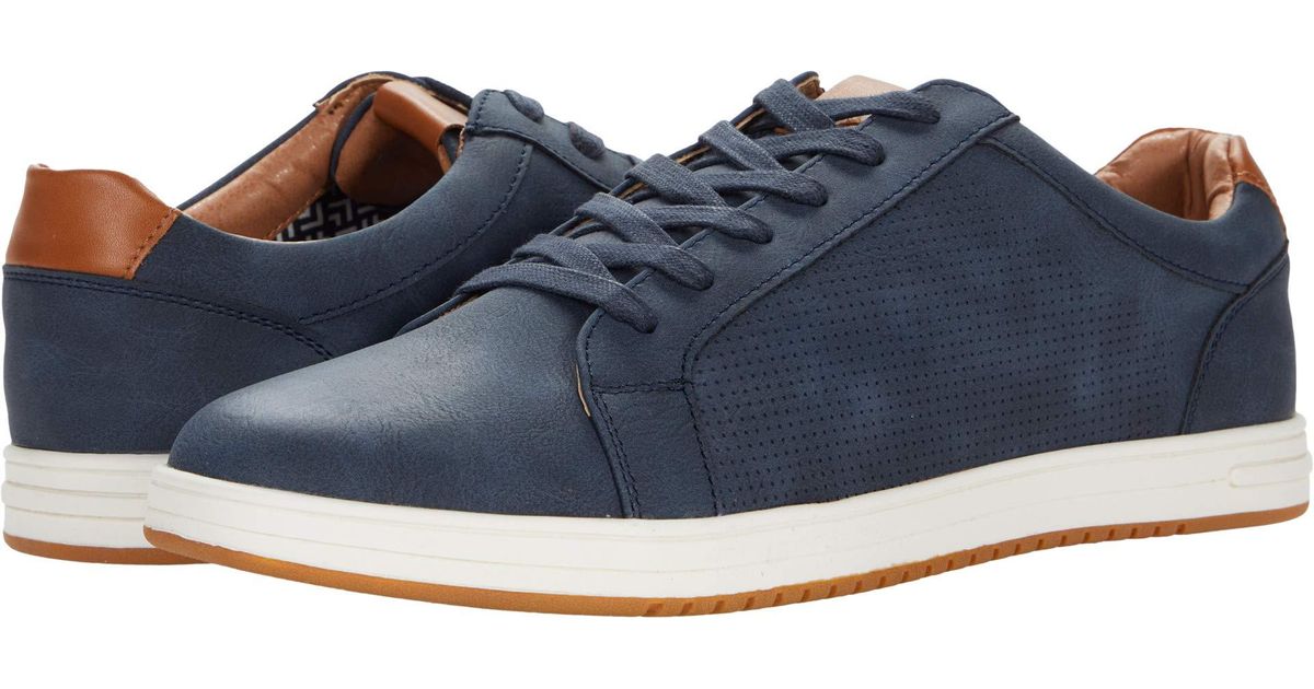 Steve Madden Leather Blitto Shoes in Blue for Men - Lyst