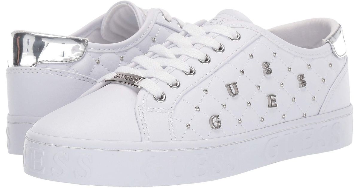guess white shoes