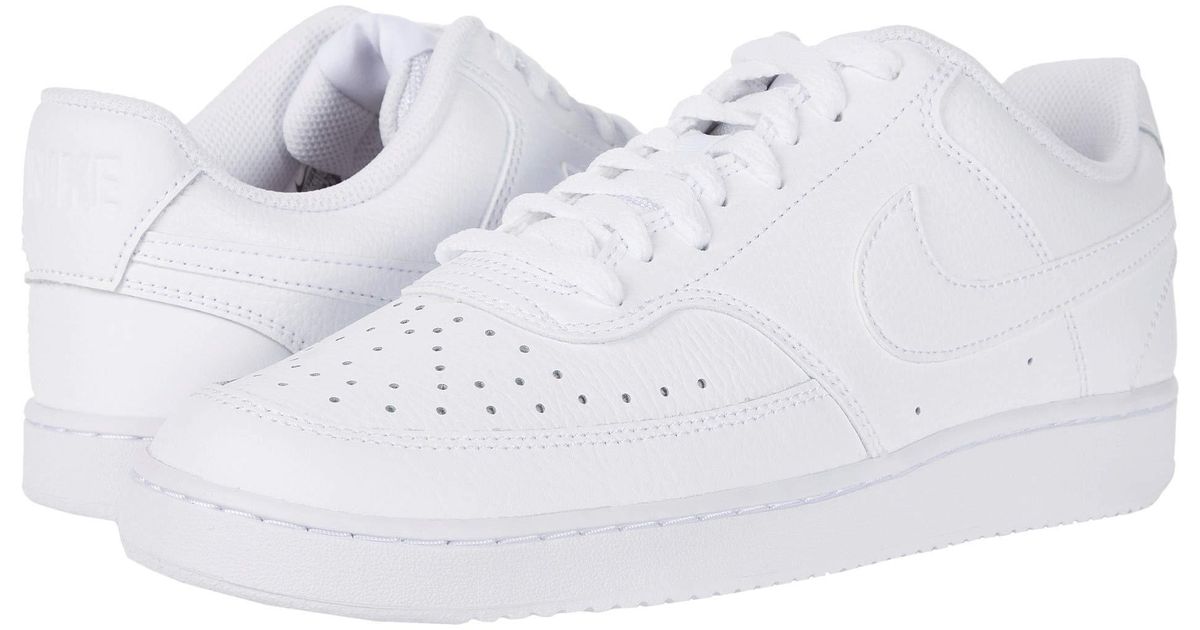 Nike Leather Court Vision Lo in White for Men - Lyst