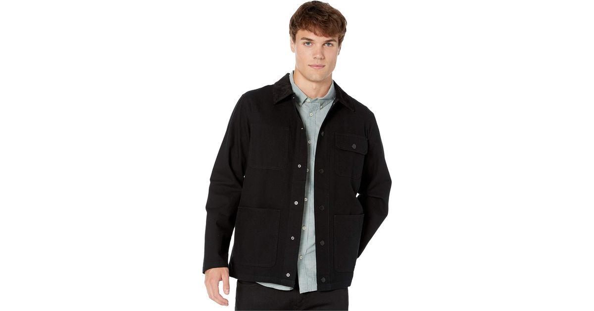 Vans Cotton Drill Chore Coat Jacket in Black for Men Lyst