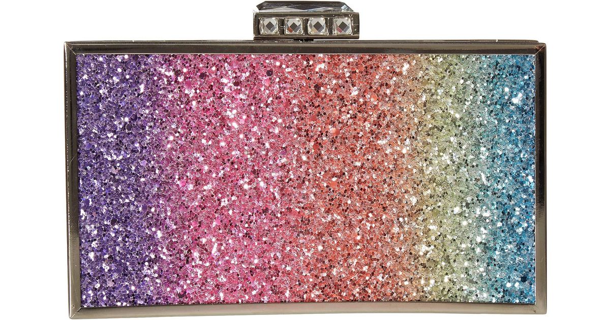 nina rainbow clutch
