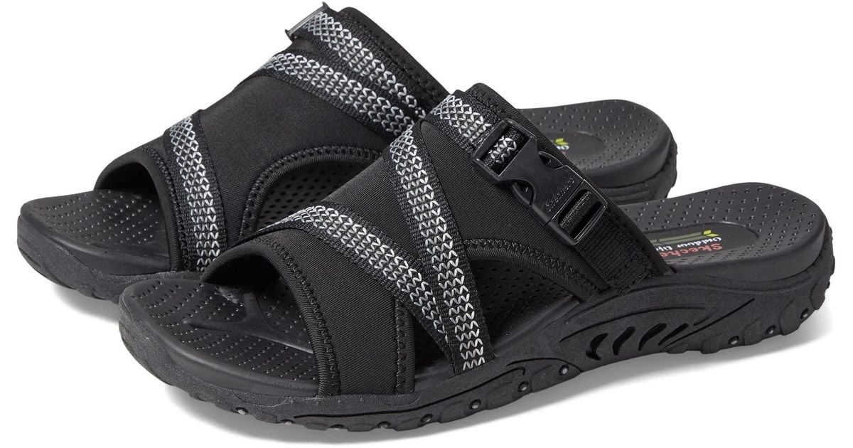 Skechers Reggae Slide Thru in Black Lyst