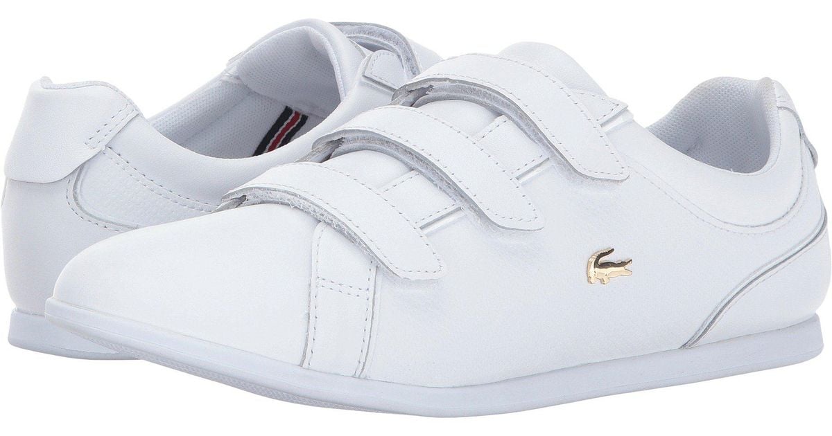 Rey Strap 1 Leather Sneaker in White 