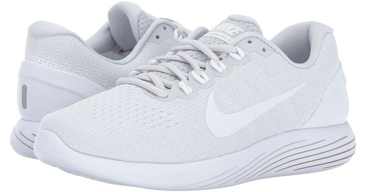 Nike Synthetic Lunarglide 9 in White - Lyst