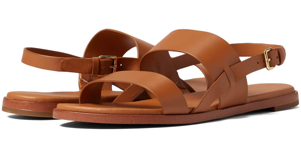 cole haan leather flat sandals