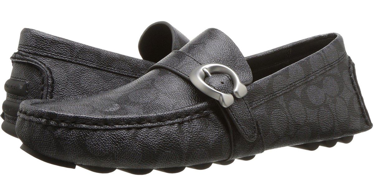 coach signature buckle loafer