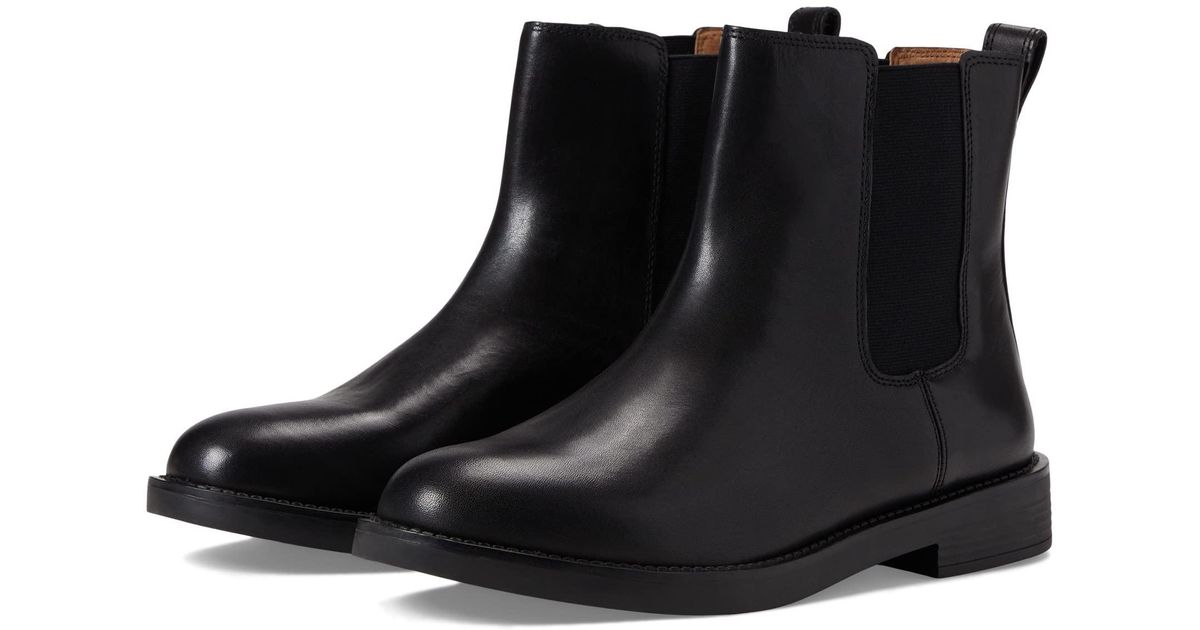 Madewell The Cleary Chelsea Boot In Leather in Black | Lyst
