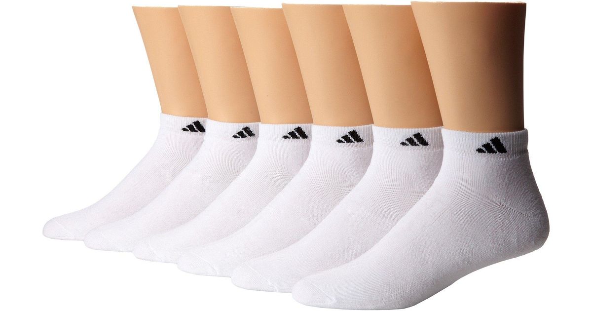 adidas Synthetic Men's Athletic Performance Lowcut Socks 6pack in
