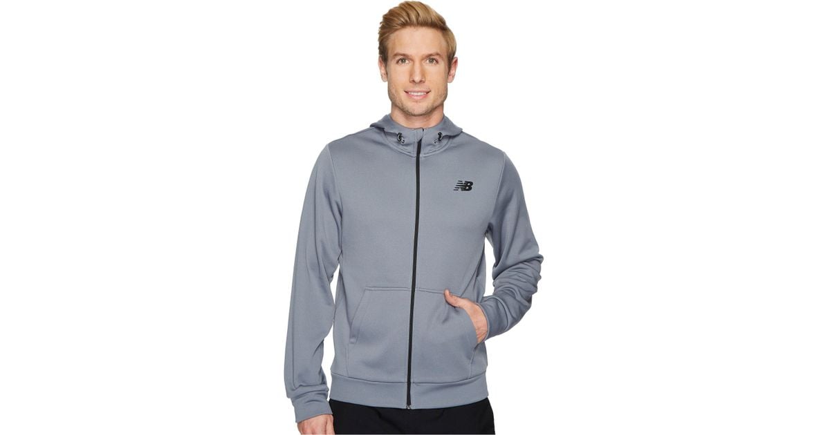 new balance core fleece full zip hoodie