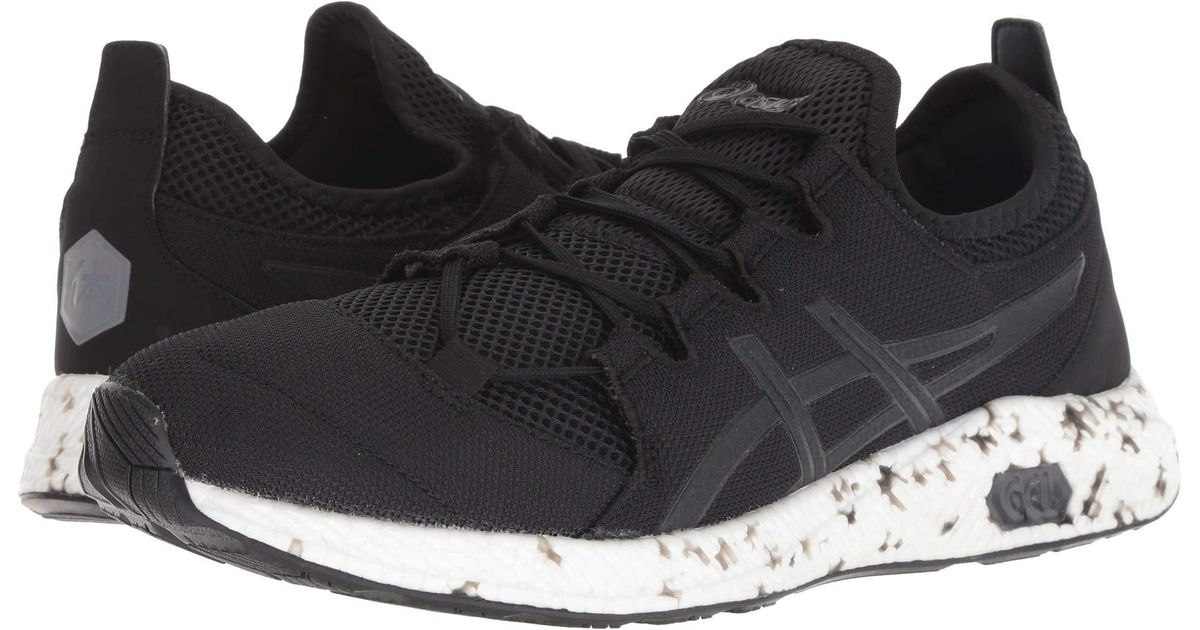 Asics running hypergel sai knitted trainers in black Clearance