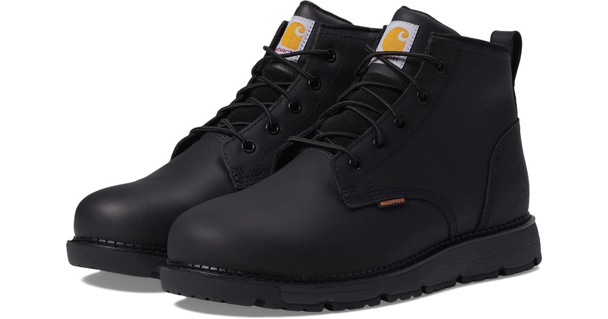 Carhartt Millbrook Waterproof 5 Steel Toe Wedge Work Boot in Black for