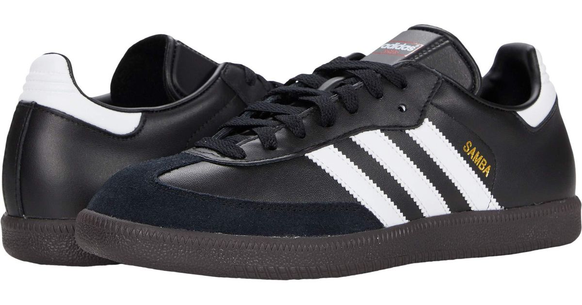 black leather sambas
