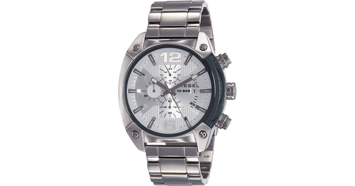 Diesel Dz4203 Advanced Watch In Silver Metallic For Men Lyst