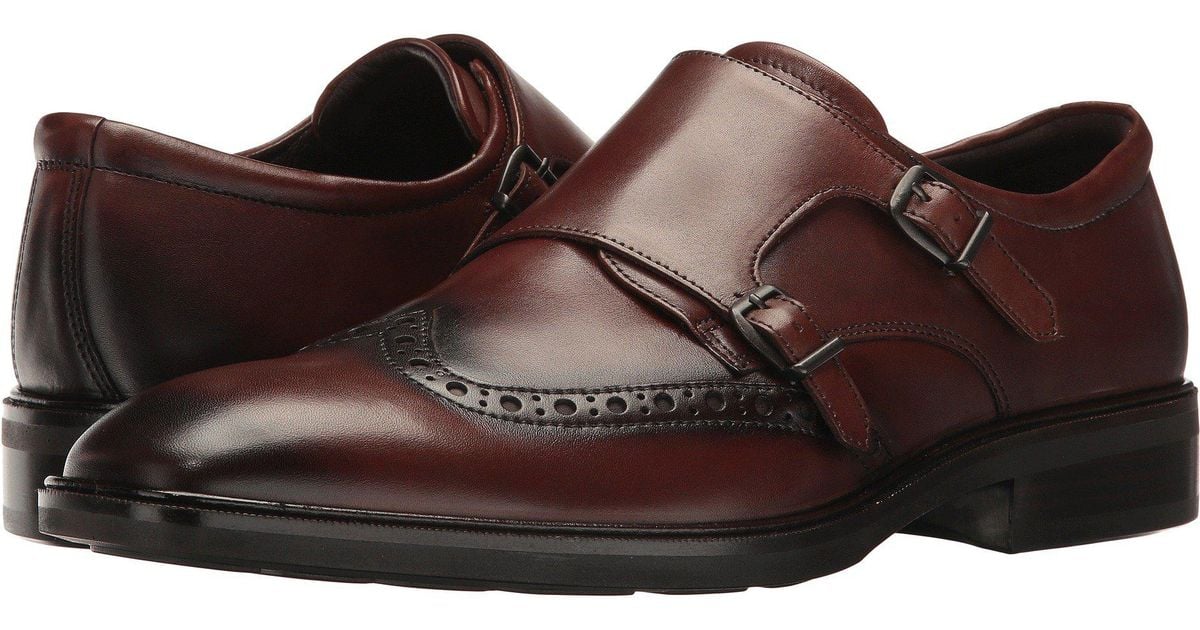 Ecco Leather Illinois Monk Strap in 