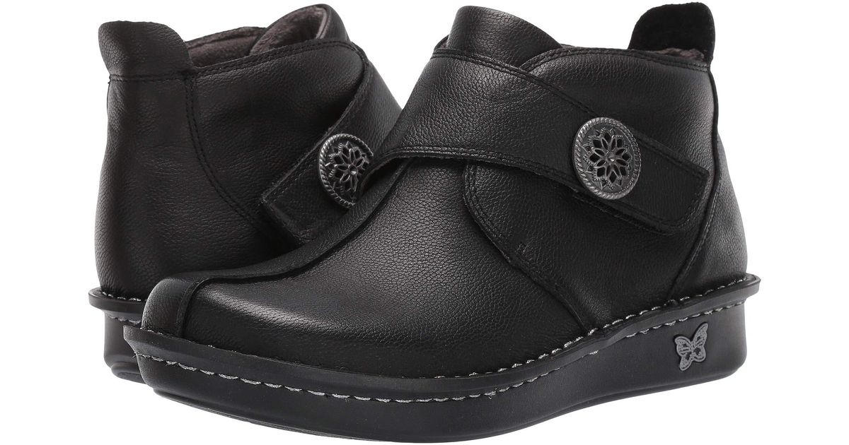 alegria leather ankle boots