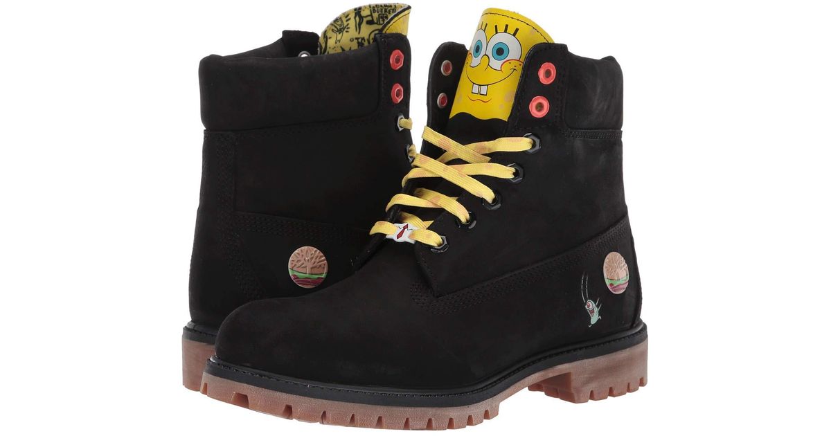 black spongebob timberlands