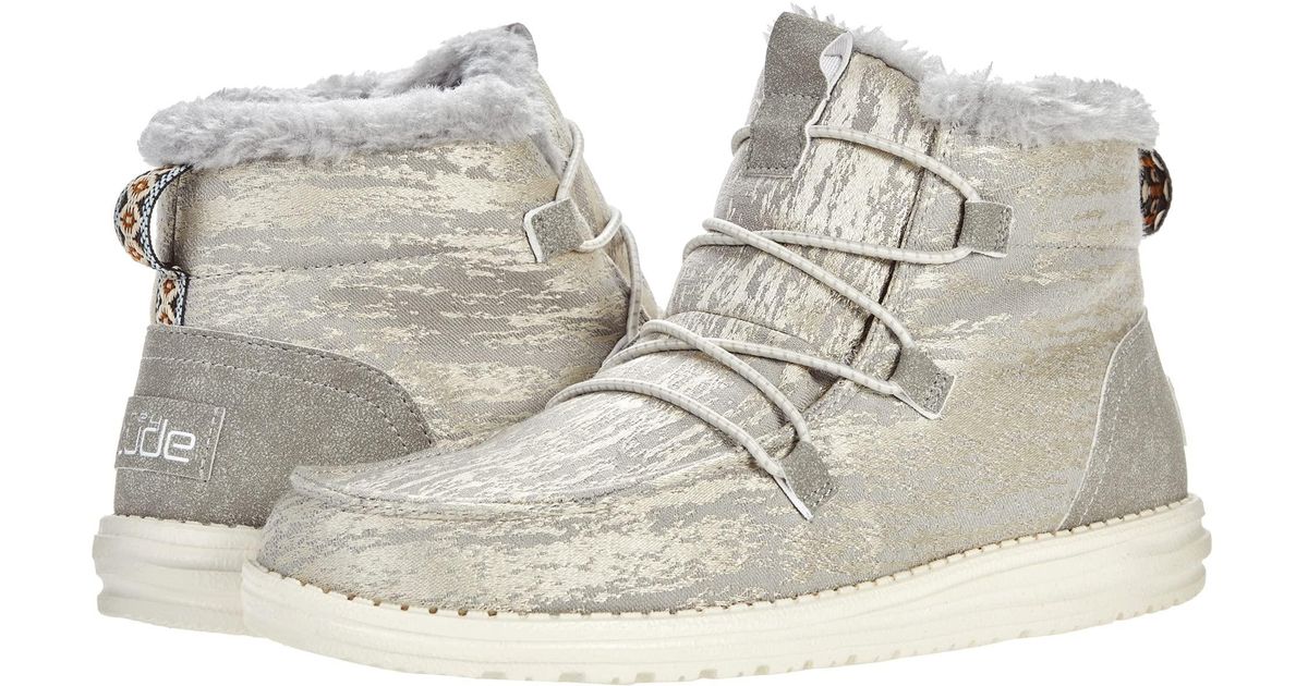 Hey Dude Lea in Metallic Lyst