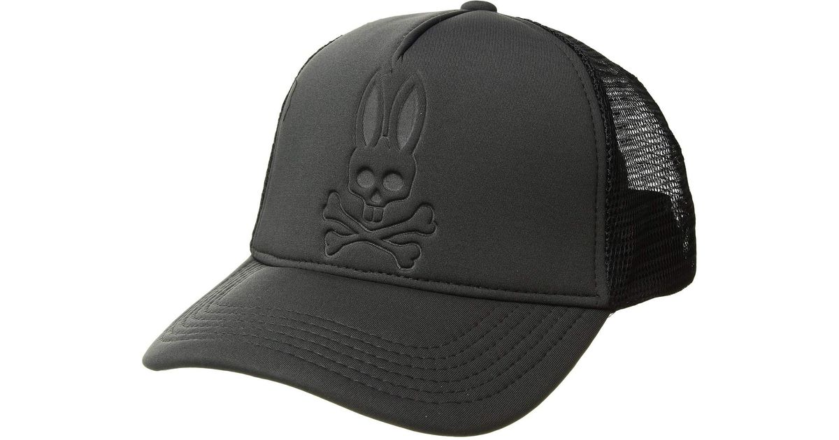 Psycho Bunny Synthetic Embossed Bunny Baseball Cap (navy) Caps in Black  Sand (Black) for Men - Lyst