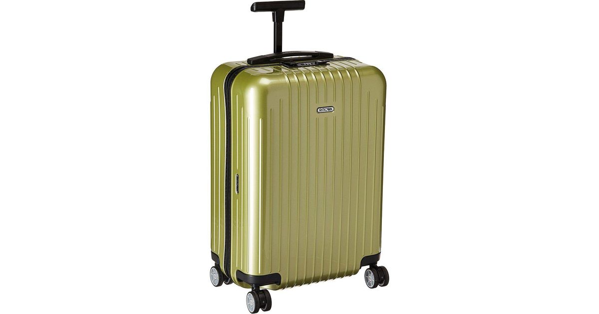 rimowa green suitcase