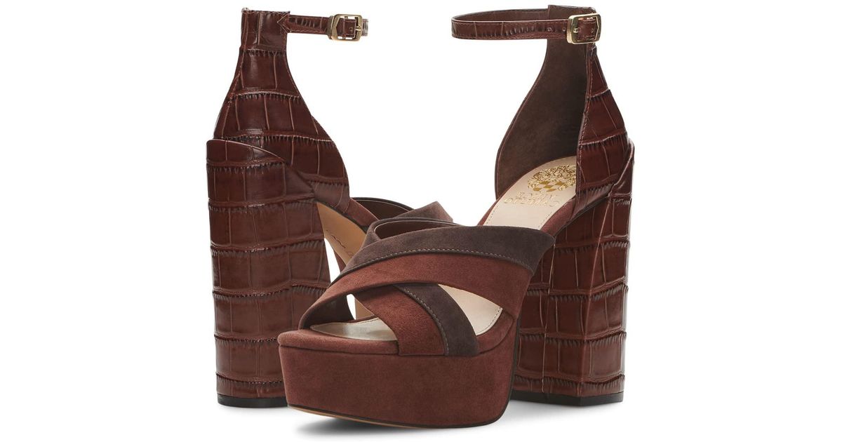 Vince Camuto Leather Gruelie in Brown | Lyst