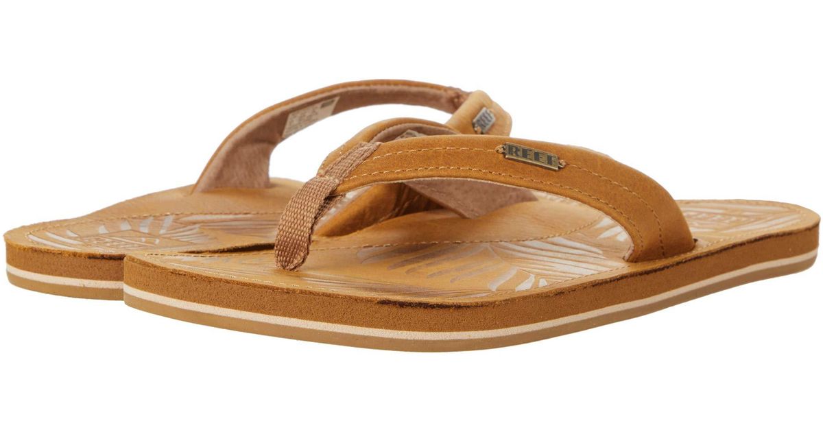 Reef Leather Drift Away Le in Brown - Lyst