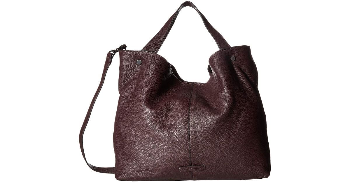 vince camuto niki small leather tote