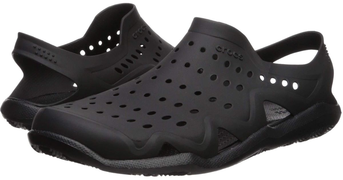 crocs swiftwater wave black