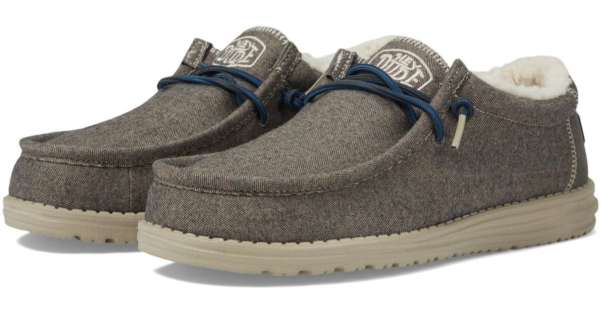 Hey Dude Wally Herringbone in Gray for Men Lyst