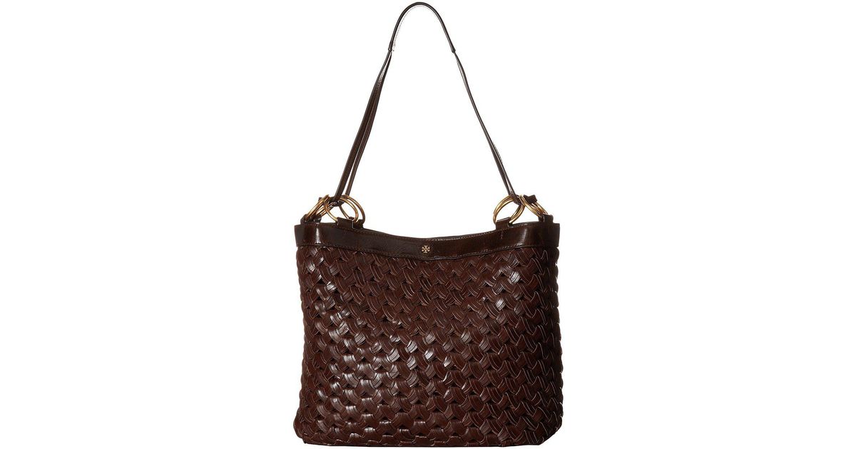 tory burch woven bag