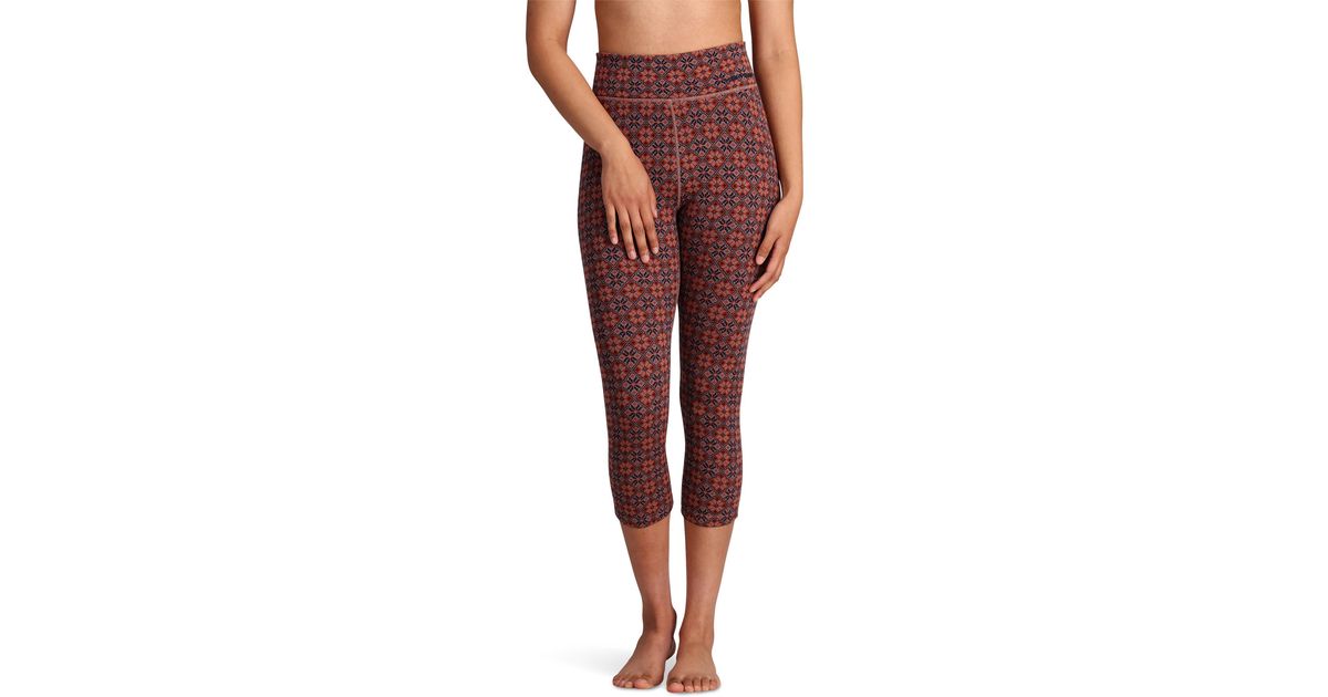 Kari Traa Rose Light Base Layer Capri Pants in Red Lyst