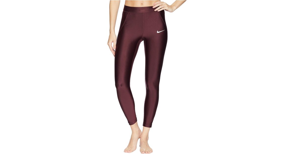 nike burgundy tights