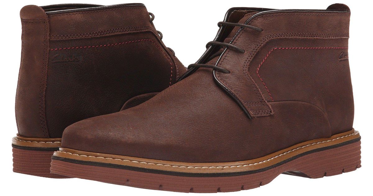 Lyst - Clarks Newkirk Top (dark Brown Nubuck) Men's Boots in Brown for Men