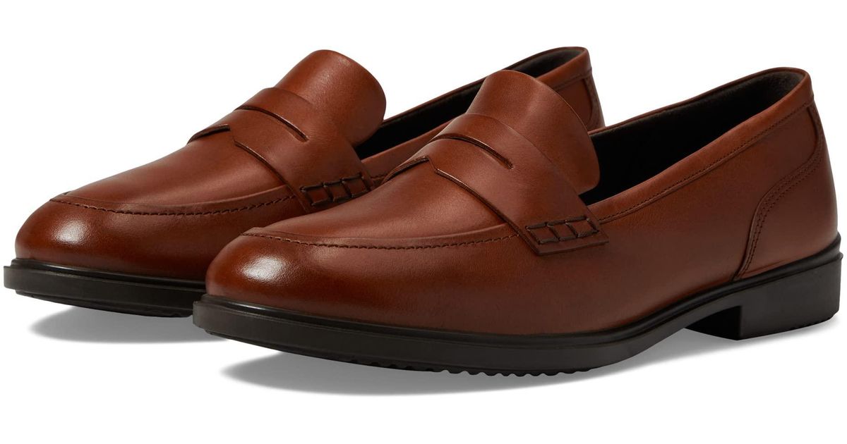 Ecco Dress Classic 15 Penny Loafer in Brown | Lyst