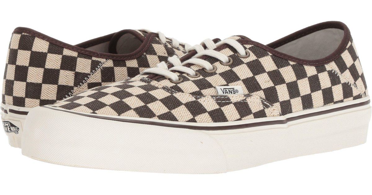 vans authentic sf distressed checkerboard