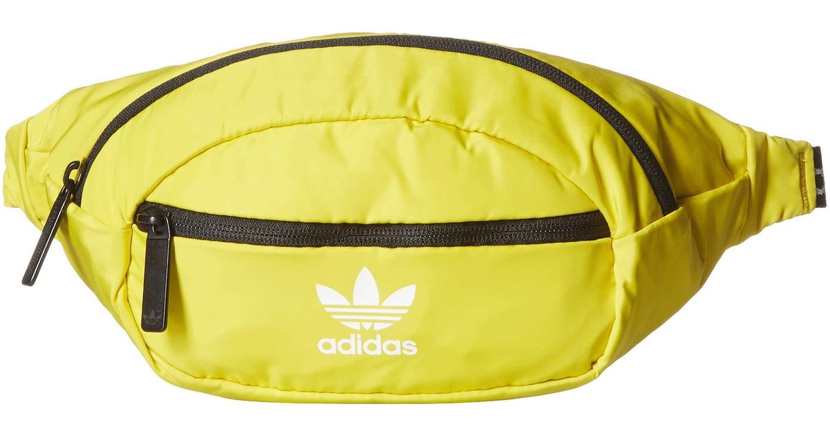 adidas Originals Synthetic Originals National Waist Pack in Yellow Lyst