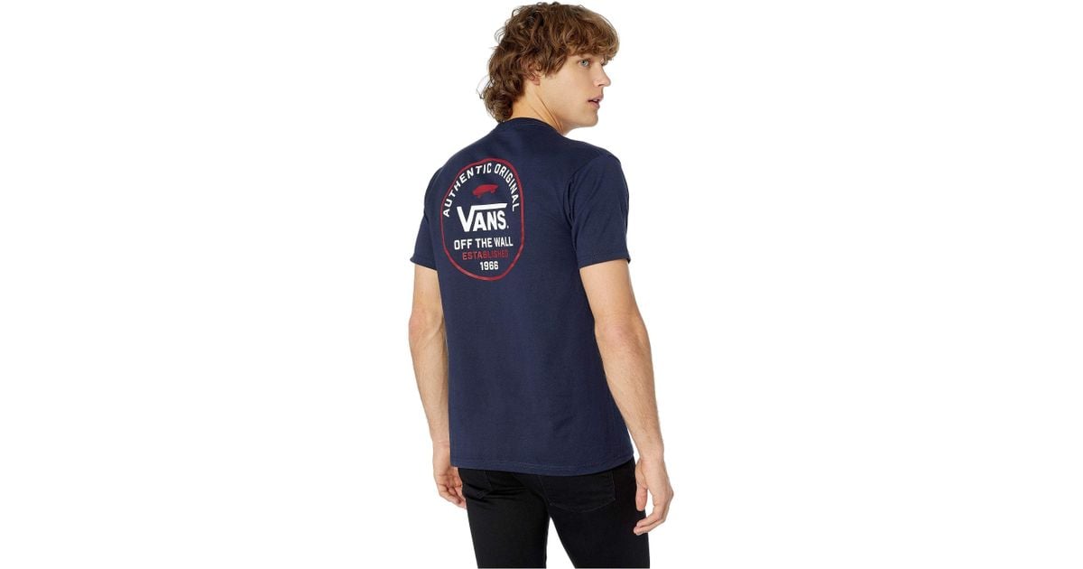 vans navy t shirt