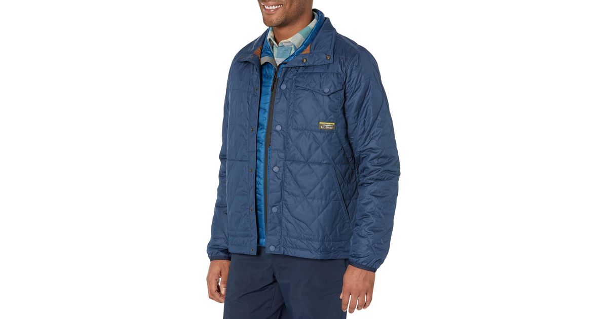 L.L. Bean Katahdin Insulated Shirt Jacket Regular in Blue for Men Lyst