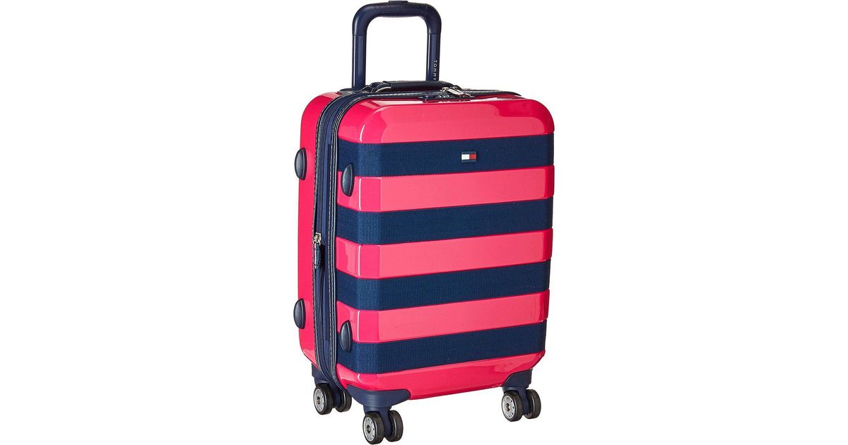 tommy hilfiger rugby stripe luggage