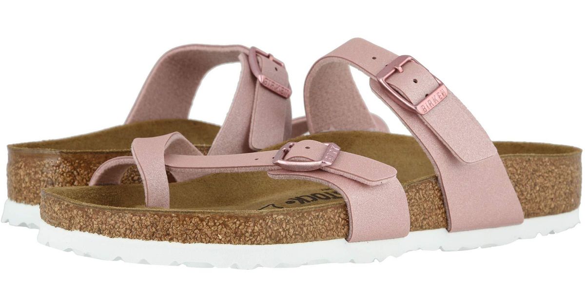 Birkenstock Leather Mayari in Pink - Lyst