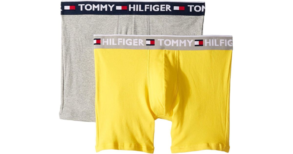 Tommy Hilfiger Bold Hilfiger Colour Block Men's Boxer Trunk Grey