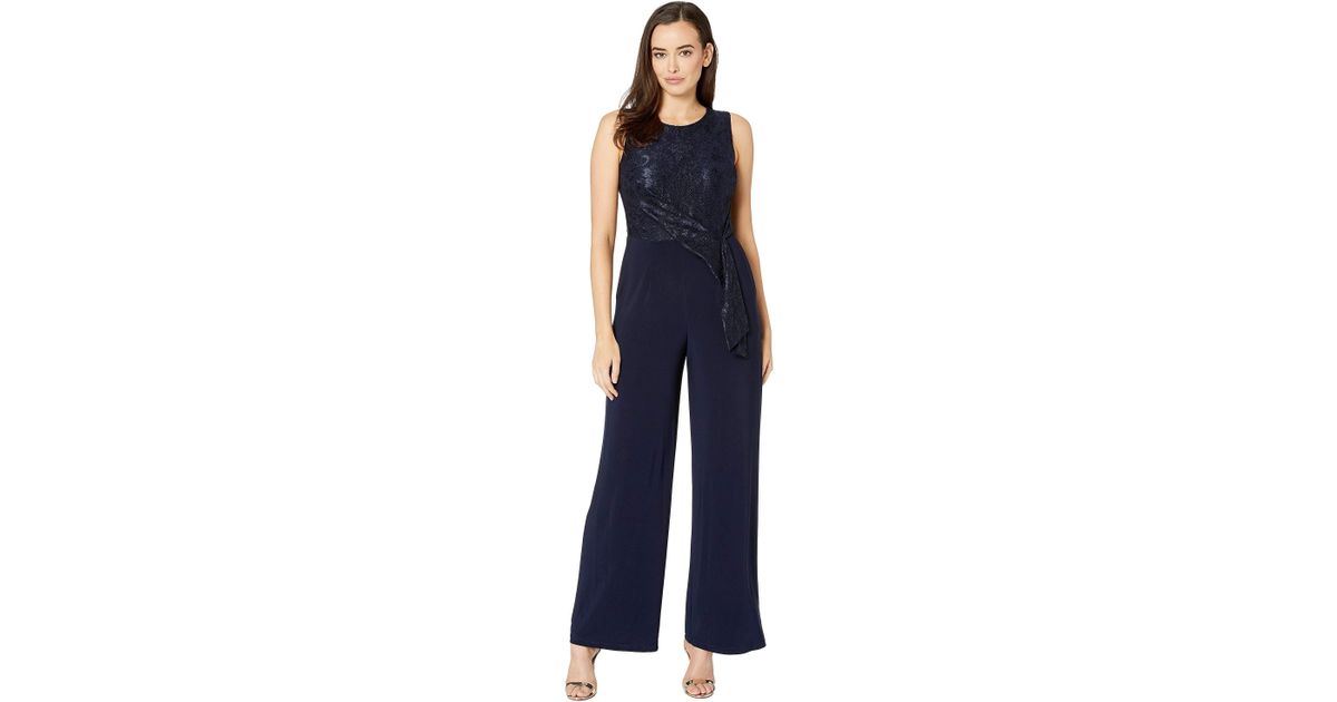 ralph lauren navy blue jumpsuit