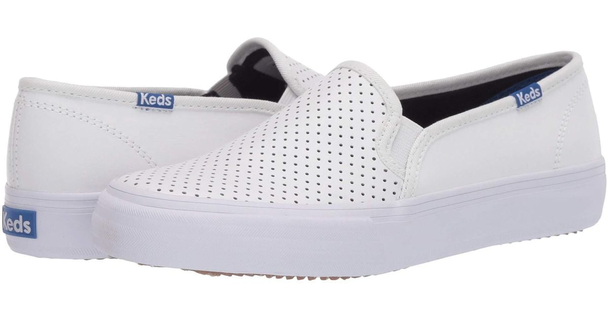 keds double decker perf suede