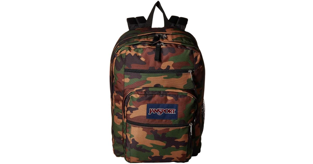 jansport big student camouflage backpack