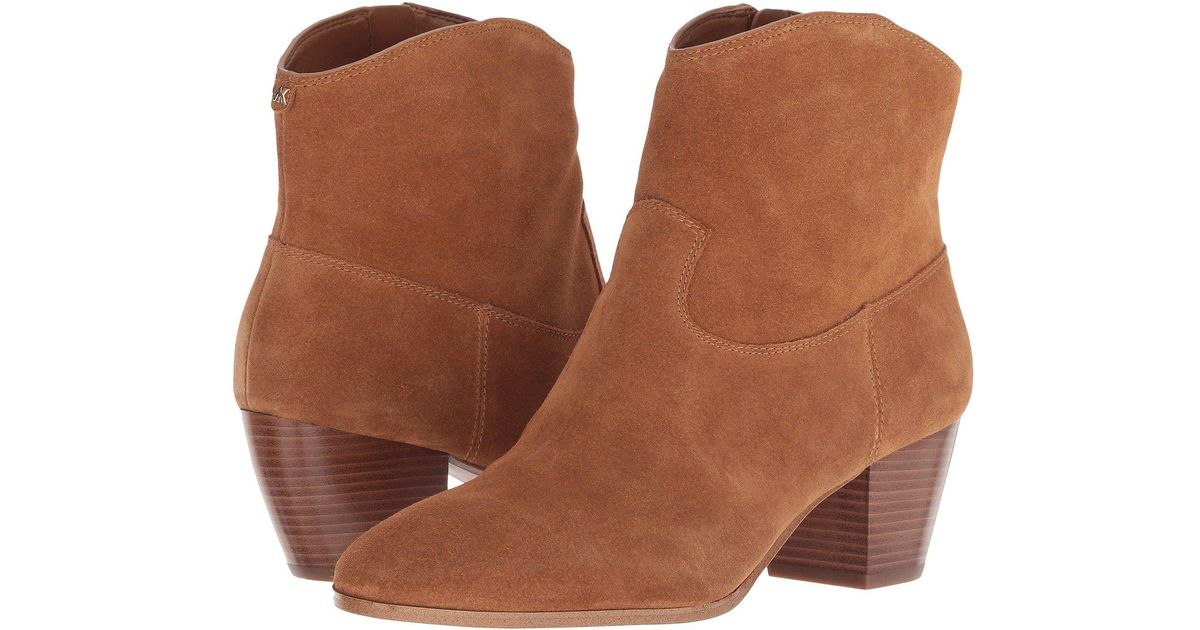 michael kors pamela suede ankle boot