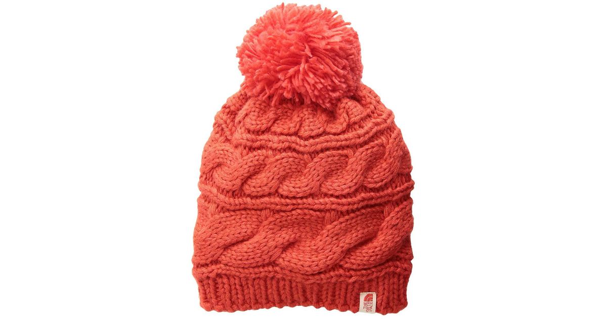 north face triple cable beanie