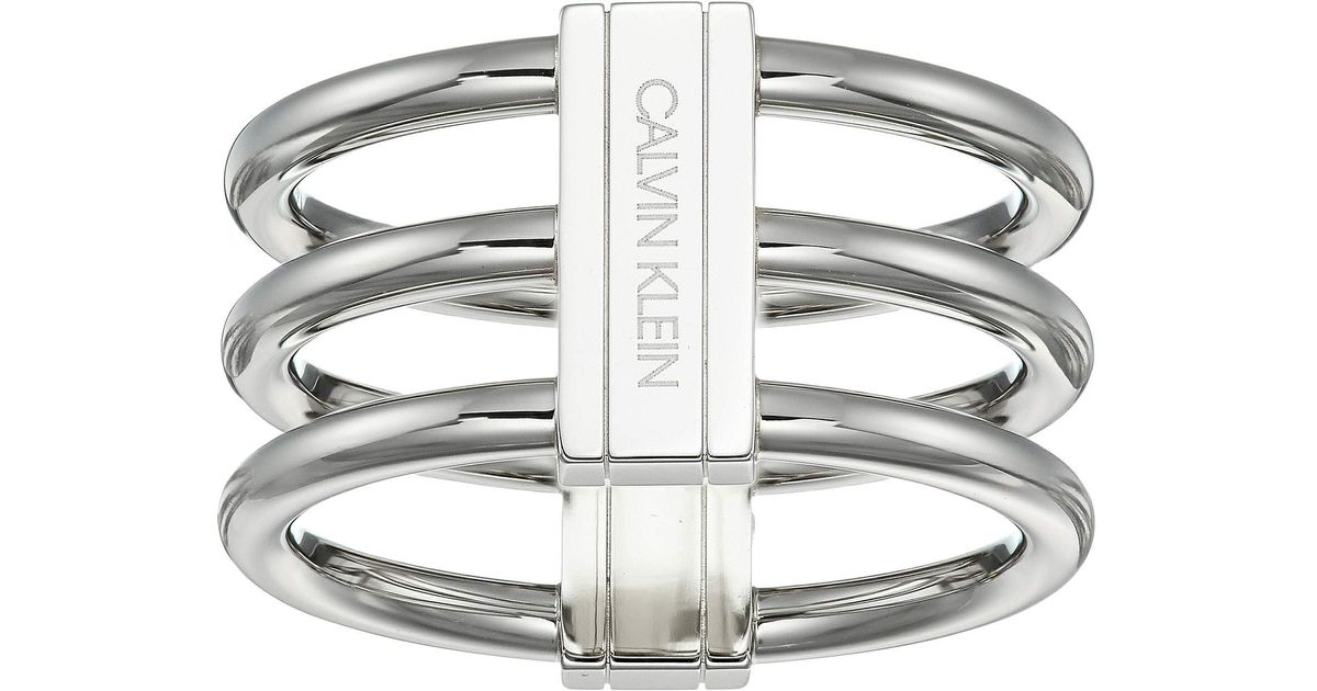 Calvin Klein In Sinc - Ring in Silver (Metallic) - Lyst