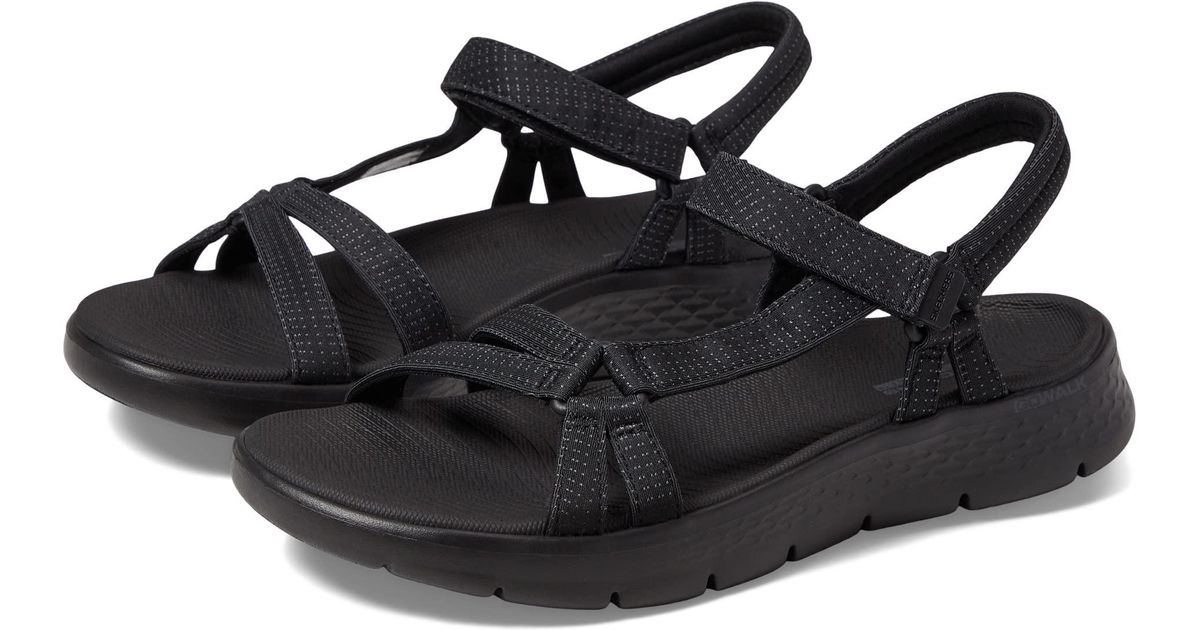 Skechers Go Walk Flex Sandal Sublime in Black Lyst