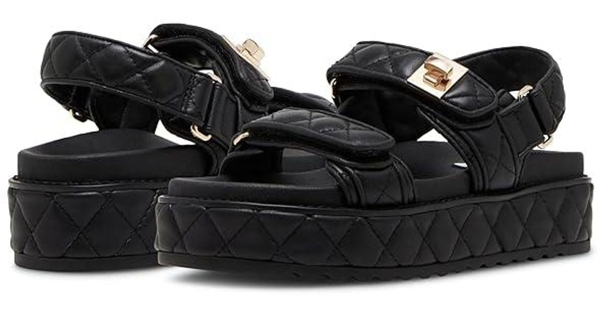 Steve Madden Bigmona Sandals, Synthetic in Black | Lyst