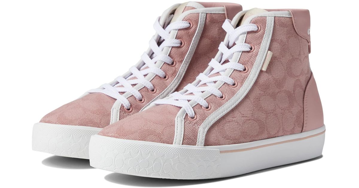 COACH Citysole Signature Canvas Hightop Lyst