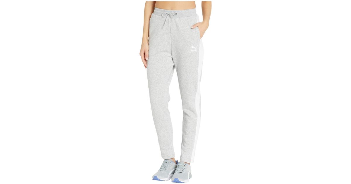 puma track pants grey